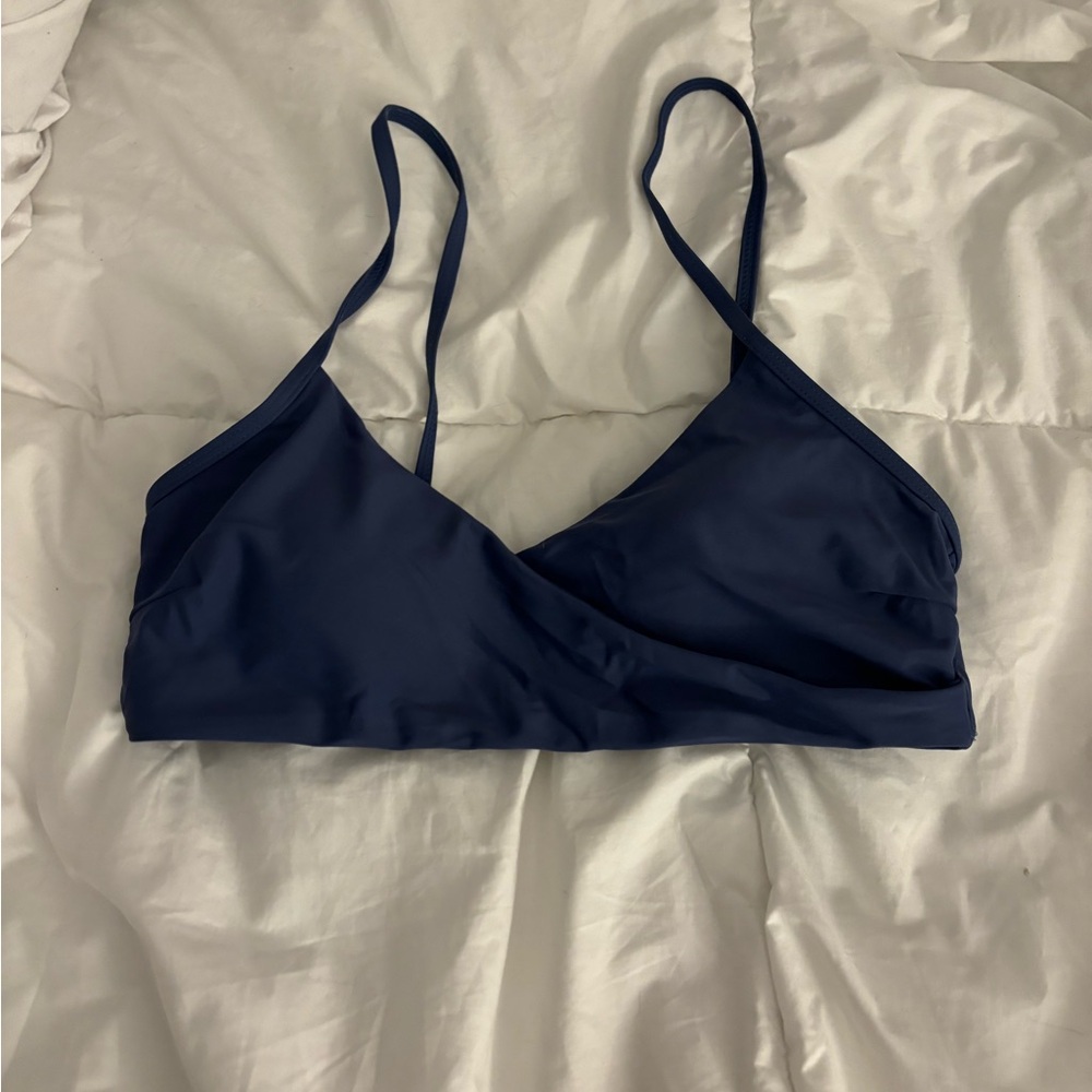 medium navy blue bikini top